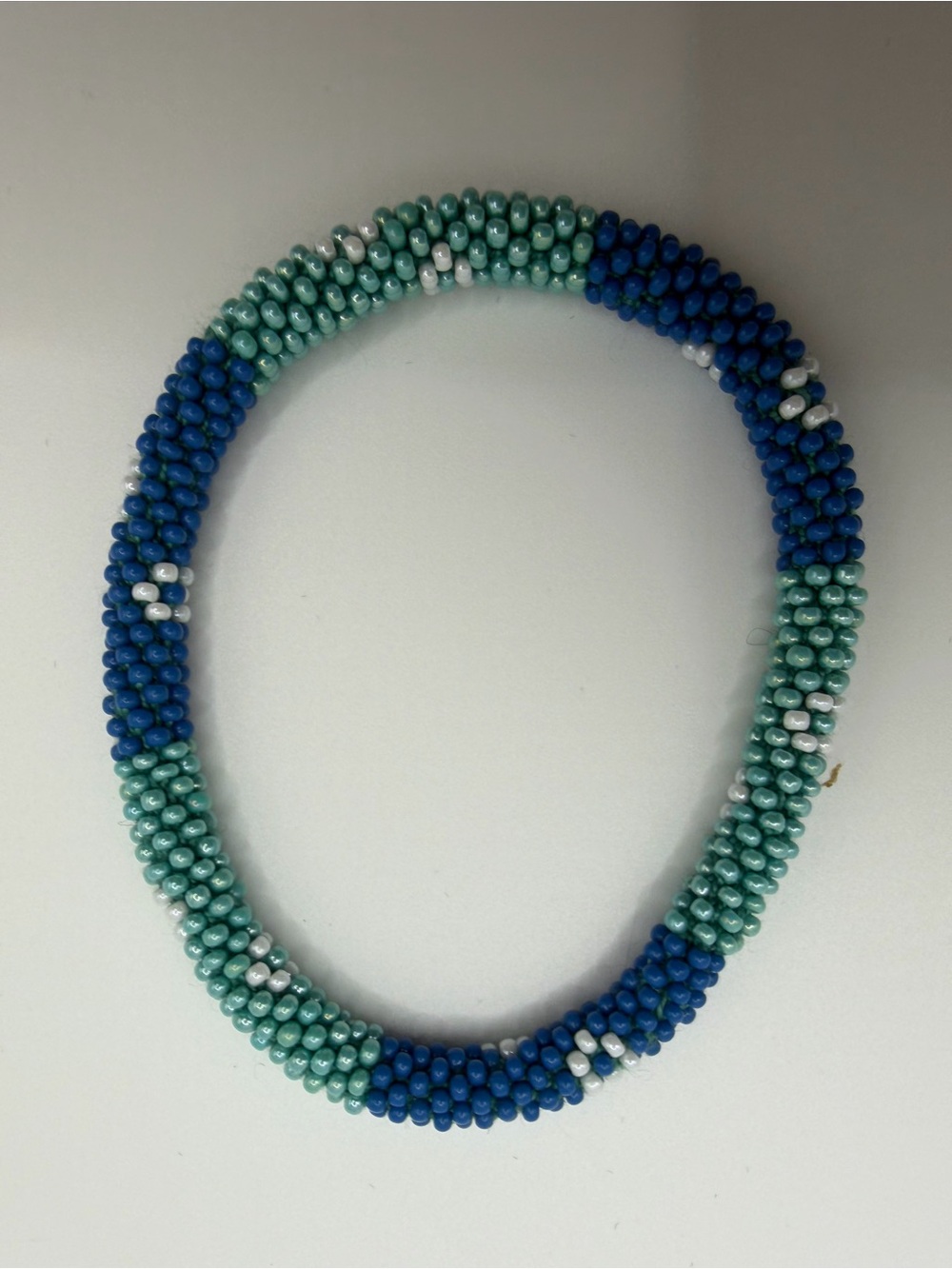 Handcrafted Blue & Teal Beaded Necklace - Women Jewelry